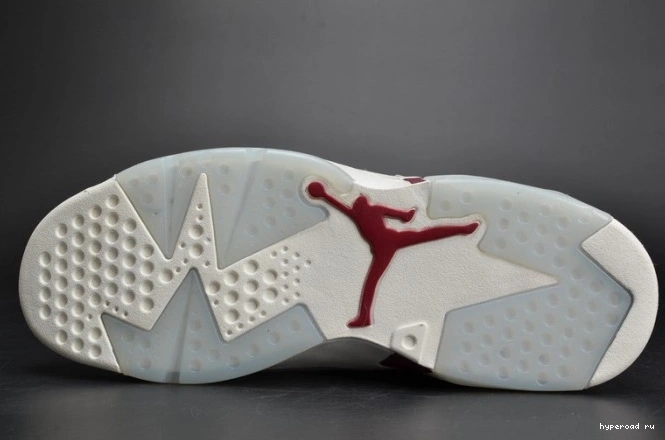 Jordan 6 Retro white 384664-116 Air Maroon 0815